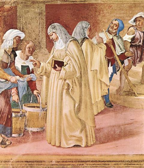 Lorenzo Lotto: Szent Klára áldása